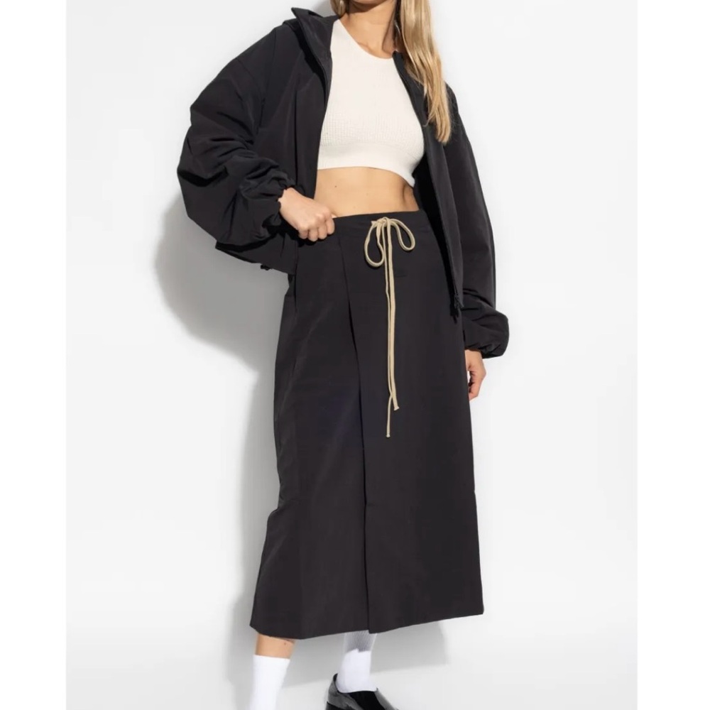 NEW Essentials Fear of God Black Midi Skirt